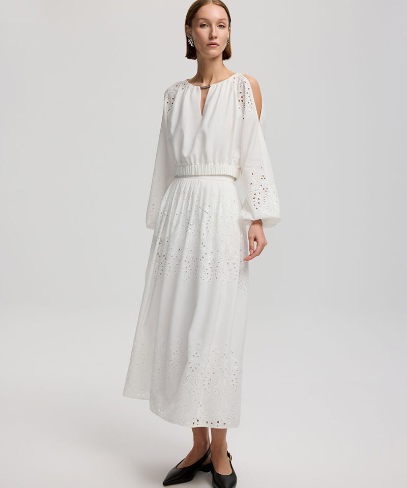 Ipekyol Broderie Anglaise Skirt - Image 4