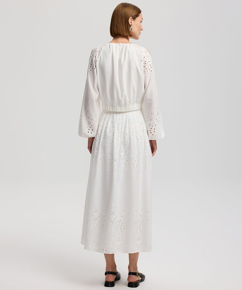 Ipekyol Broderie Anglaise Skirt - Image 3