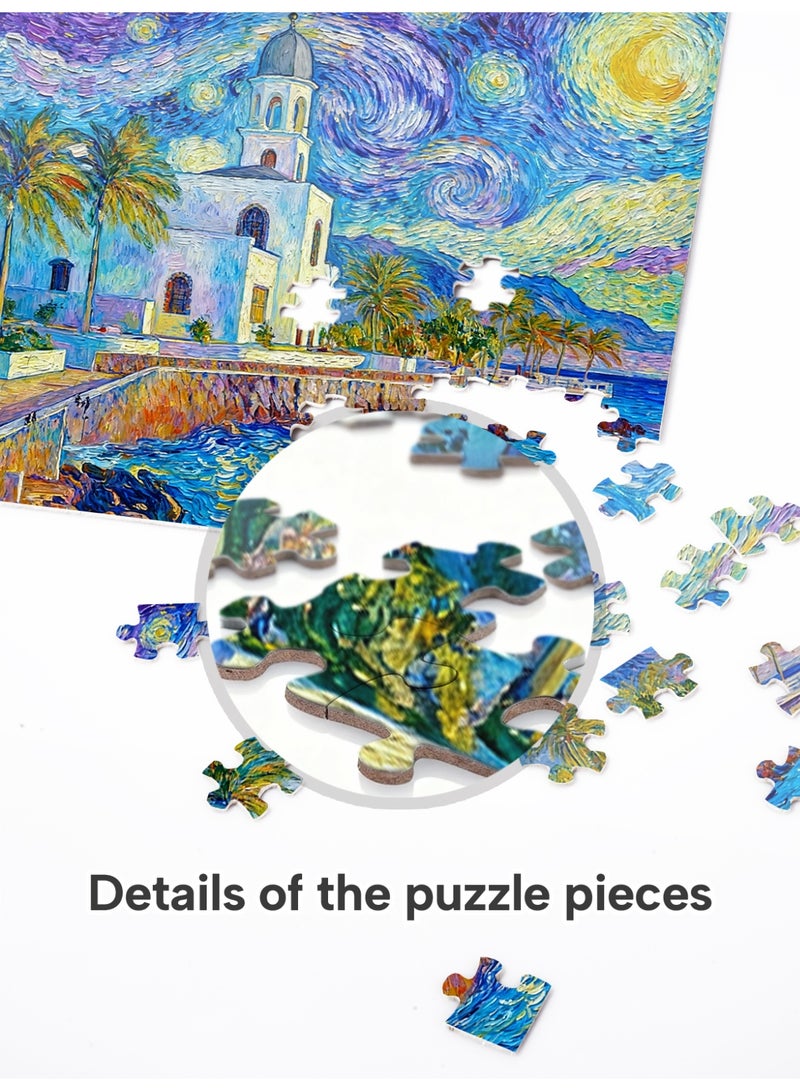 GALADUNE 300 Pieces Puzzles Jigsaws for Adults&Kids, Dreaming Jeddah Corniche Stress Relief Toy, Unique Perfectly-Fitting Pieces, Ideal Gift for Ramadan Birthday New Year, Saudi Souvenir - Image 4