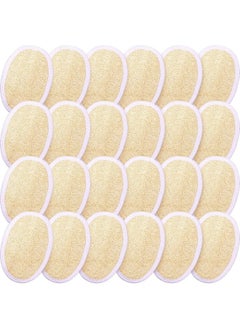 BOAO 24 Pieces Exfoliating Loofah Sponge Pads Facial Body Bath Shower Loofah Sponge Pad Natural Exfoliating Scrubber Brush For Men Women Bath And Spa  - Image 1