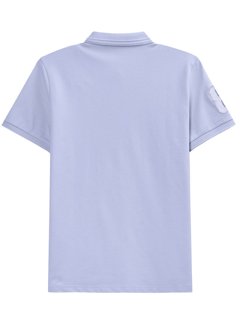 GIORDANO Men's Lion Polo Blue  - Image 2
