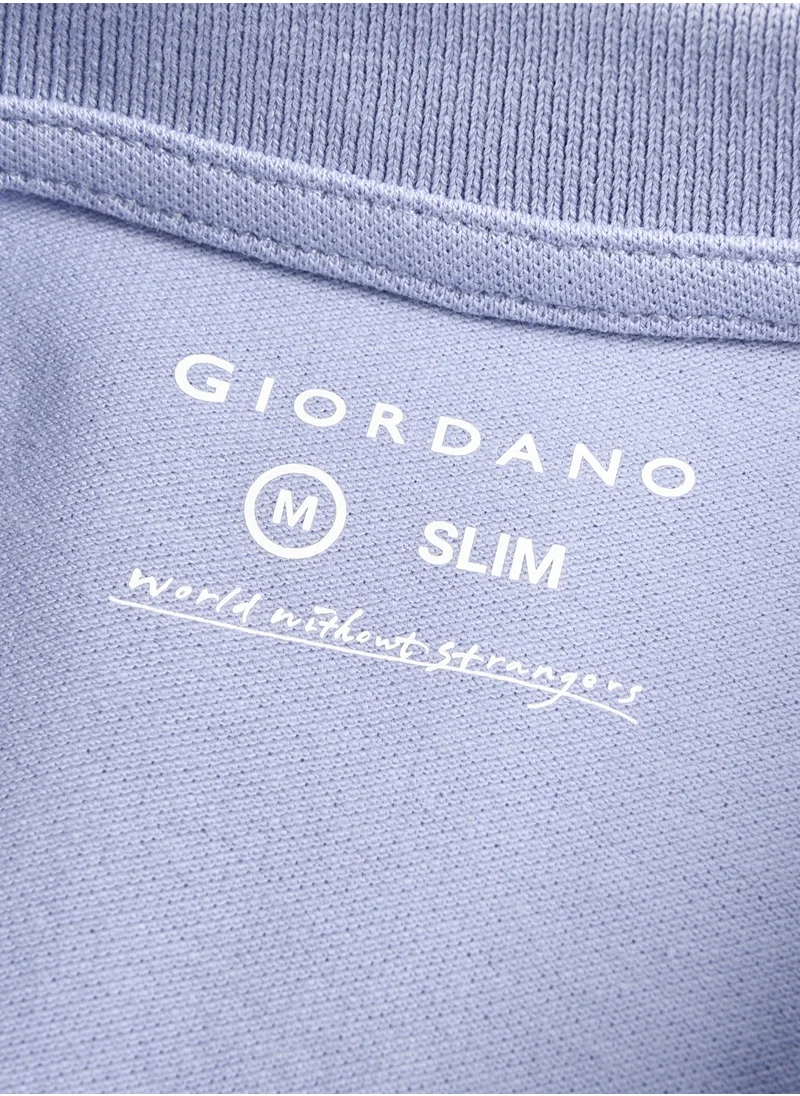 GIORDANO Men's Lion Polo Blue