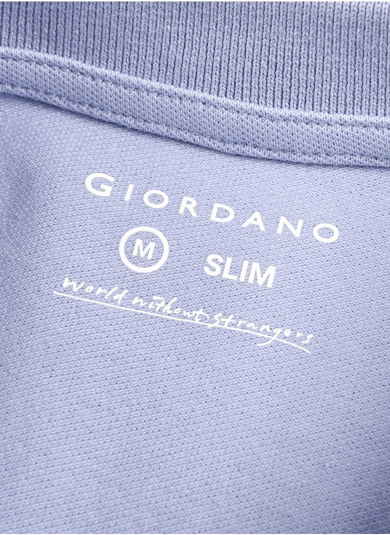 GIORDANO Men's Lion Polo Blue  - Image 4