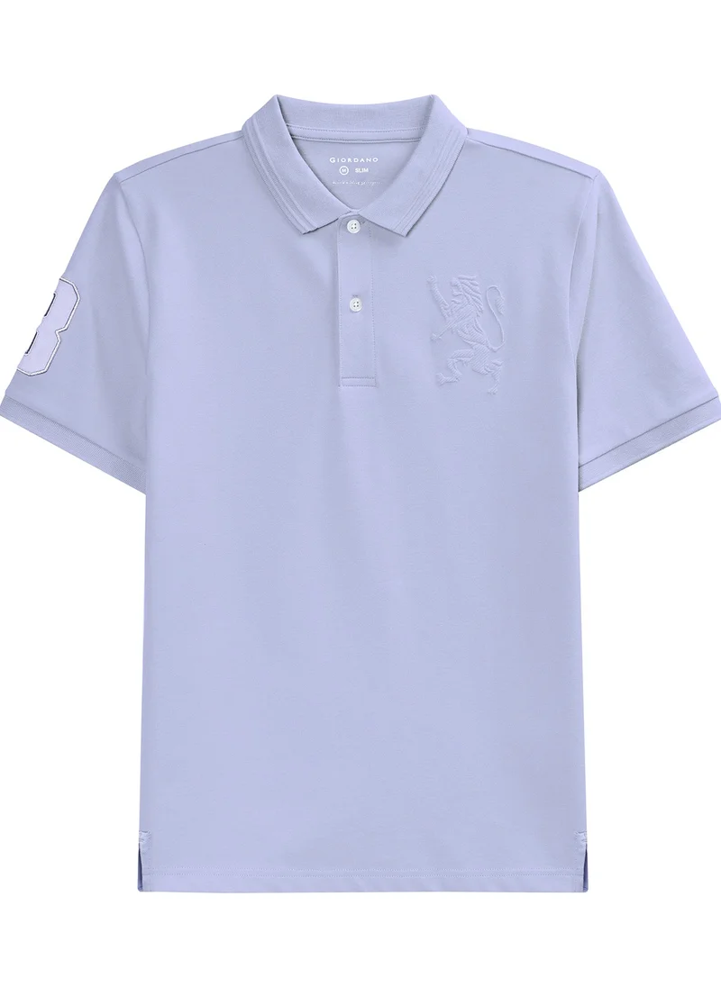 جيوردانو Men's Lion Polo Blue