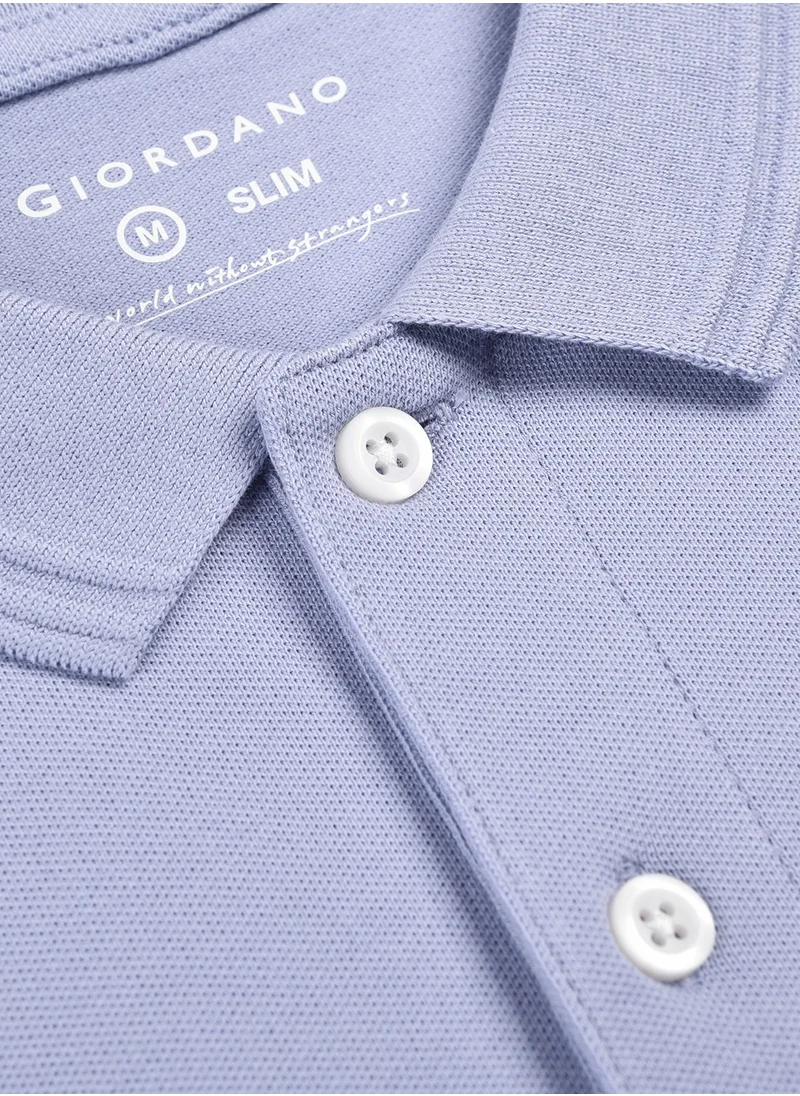 GIORDANO Men's Lion Polo Blue