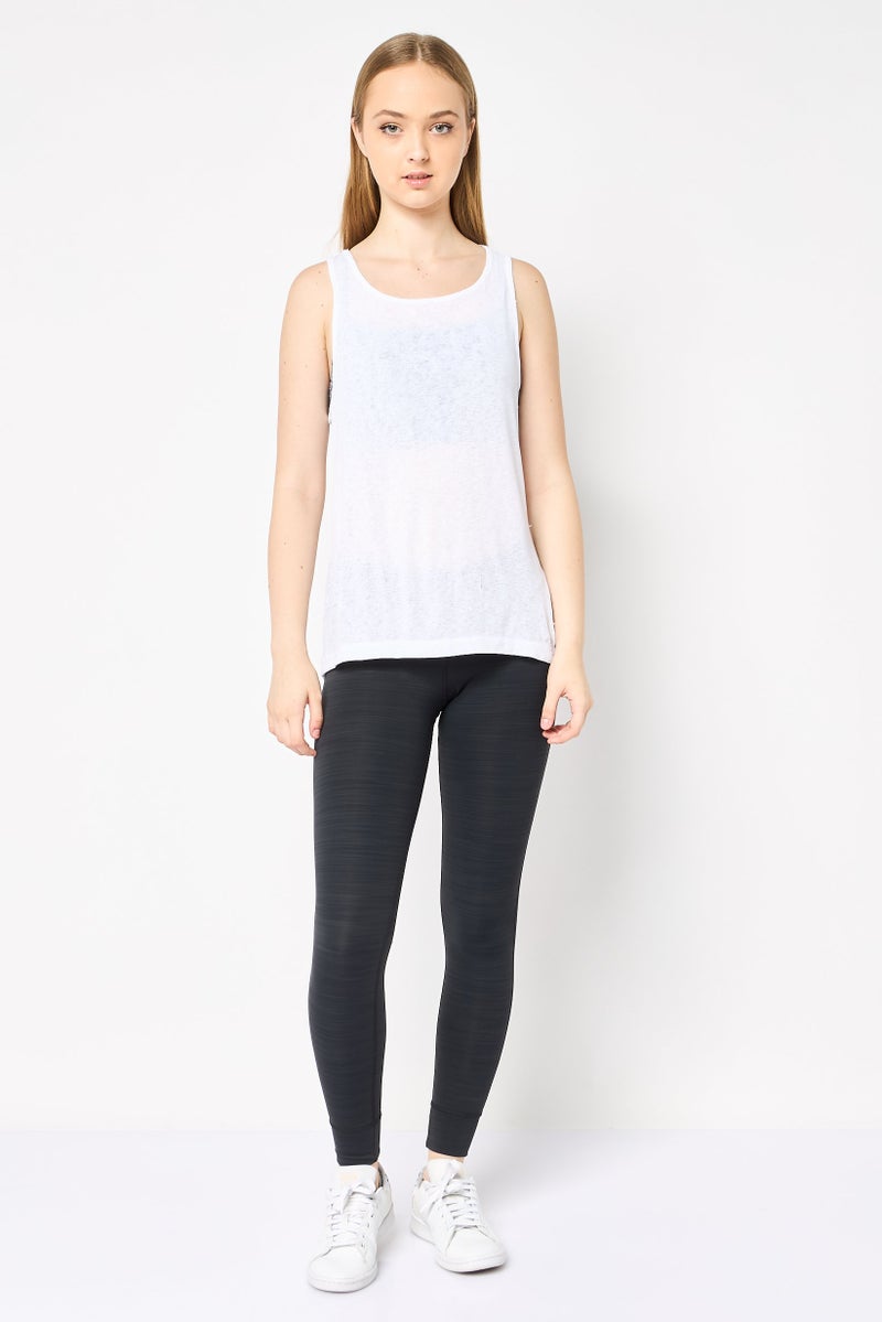 PUMA Women Sportswear Fit 2 In 1 Training Layer Tank Top, White - Image 2