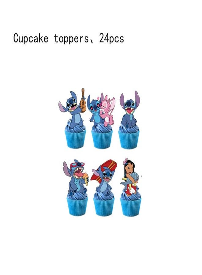 Losede 25PCS Cake Toppers Cupcake Toppers Cake Decorations Birthday Party Supplies Decorations (4) - Image 3