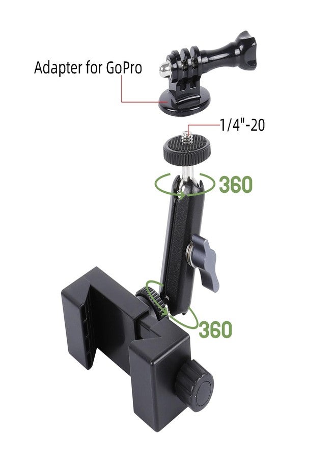 FPN Cell Phone Fence Mount for iPhone, GoPro, Insta360, and Other Action Cameras, Mevo Start for Baseball Softball Tennis Recording, Cameras Net Chain Link Fence Clip Mount Holder - Image 4