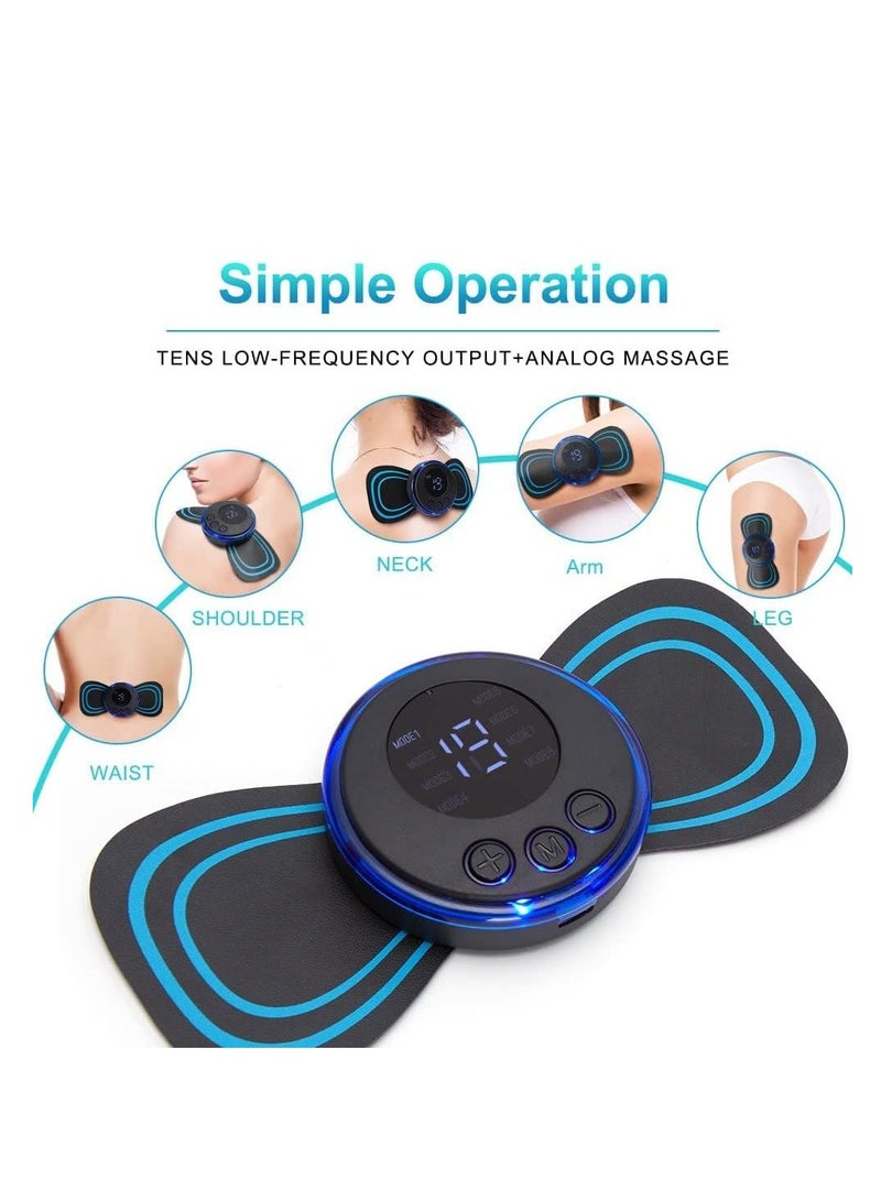 ELLEGLAM Mini Full Body Massager 19 Levels Electric Portable Rechargeable Pain Relief EMS for Shoulder Neck Arm Leg Neck for Men Women - Image 3