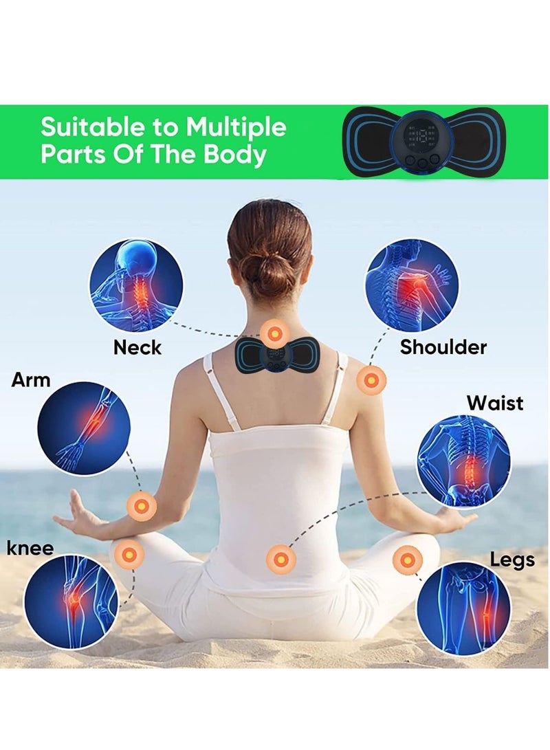 ELLEGLAM Mini Full Body Massager 19 Levels Electric Portable Rechargeable Pain Relief EMS for Shoulder Neck Arm Leg Neck for Men Women - Image 4