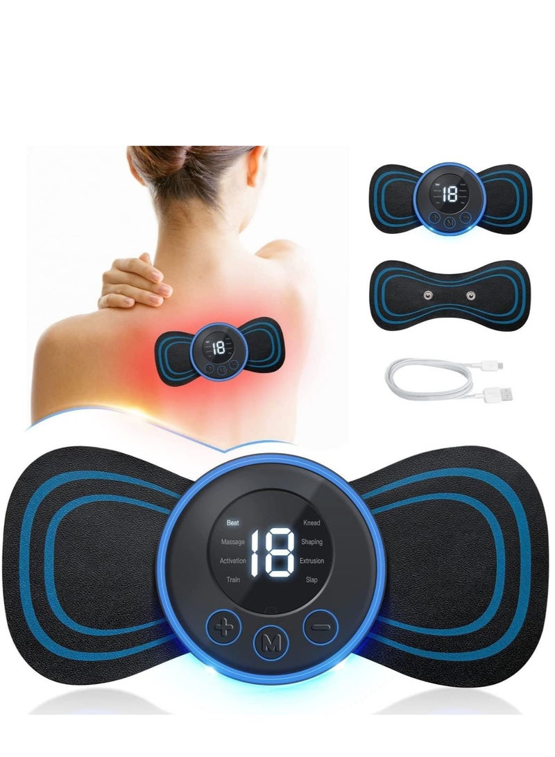 ELLEGLAM Mini Full Body Massager 19 Levels Electric Portable Rechargeable Pain Relief EMS for Shoulder Neck Arm Leg Neck for Men Women - Image 2