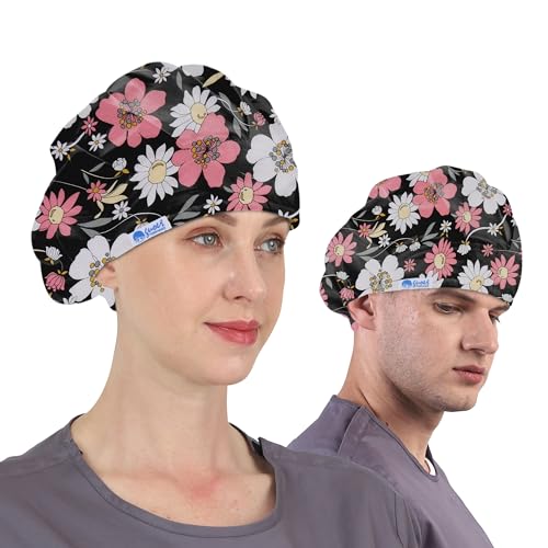 GUOER Hat Bouffant Cap One Size Multi Color (Color26) - Image 2