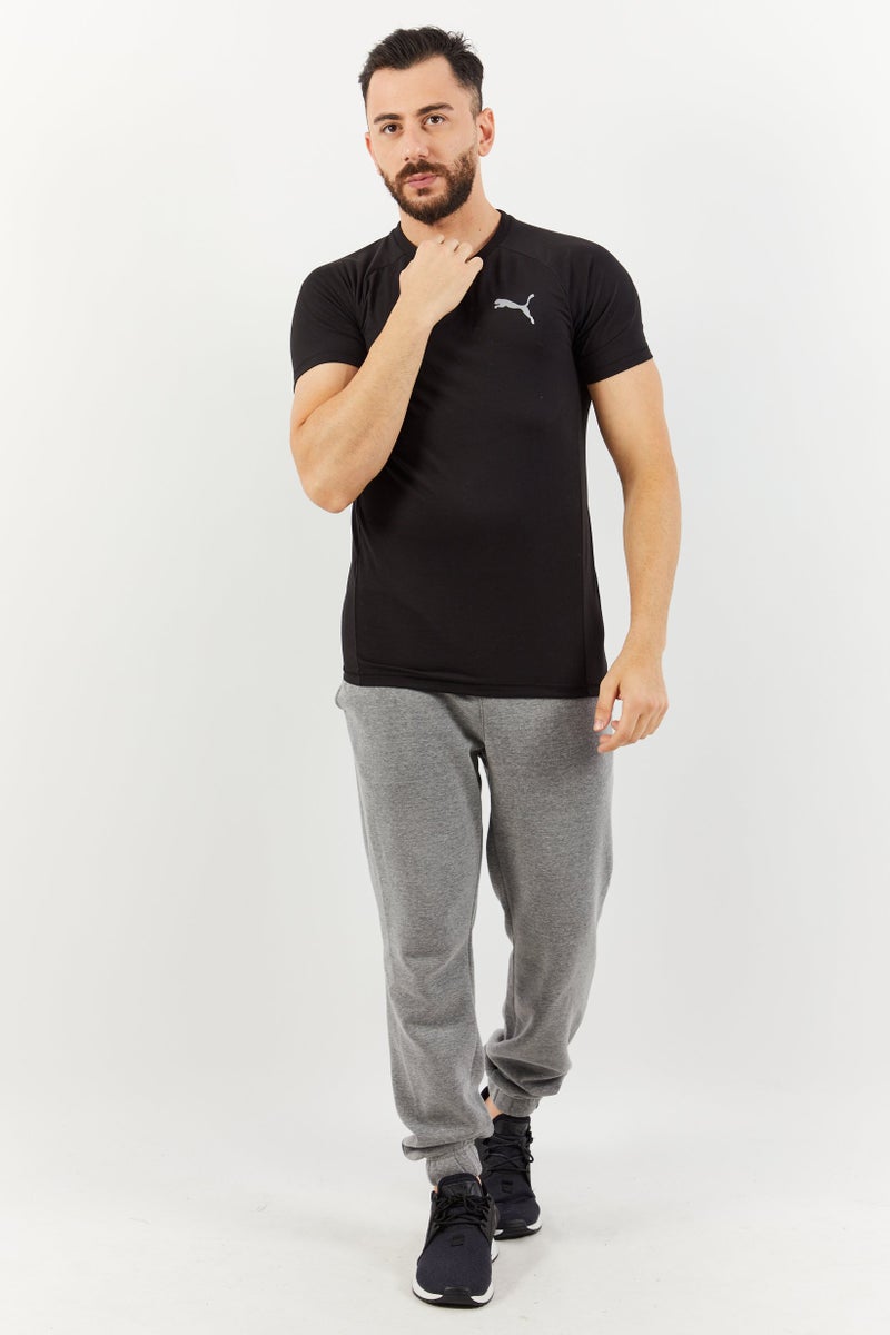 PUMA Men Sportswear Fit Evostripe Short Sleeve Outdoor T-Shirt, Black  - Image 3