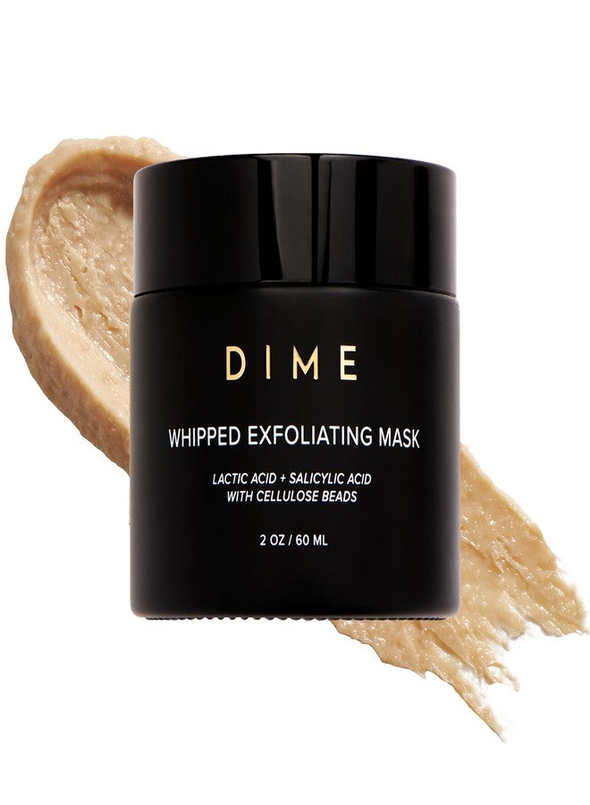 DIME Beauty Whipped Exfoliating Mask, Face Scrub and Cleanser, Lactic Acid and Salicylic Acid Scrub, 2 oz / 60 ml - Image 1