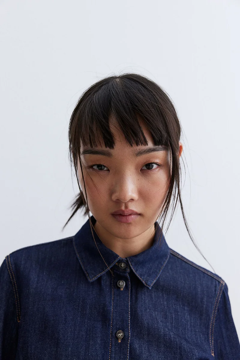 H&M Short denim shirt