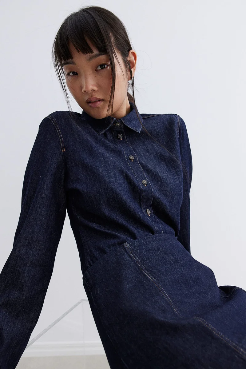 H&M Short denim shirt