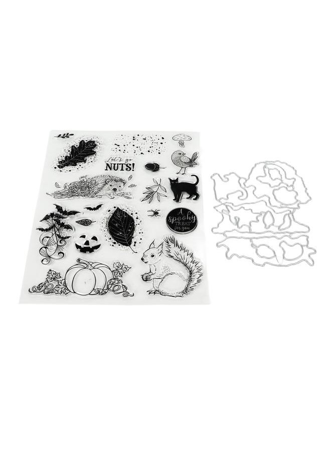 Thoraya - Clear Stamp Animals Plants Theme Safe Skin Friendly Reusable TPR Easy Operation Transparent Stamp with Die Cut - Image 1