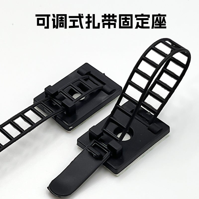 3M Adhesive Nylon Adjusting Tie Cl Fixed Seat Network Cable Wire And Cable Storage Organiser Self-Adhesive Buckle - Image 5