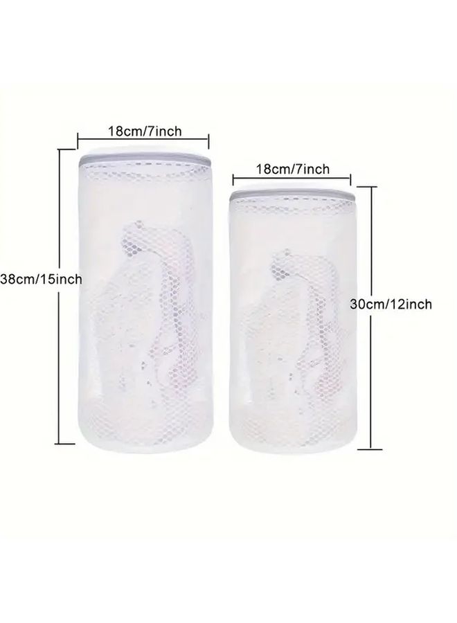 Large Heavy Duty Shoe Washing Bags Set Of 2 With Zipper Mesh Laundry For Machine Travel - Image 3
