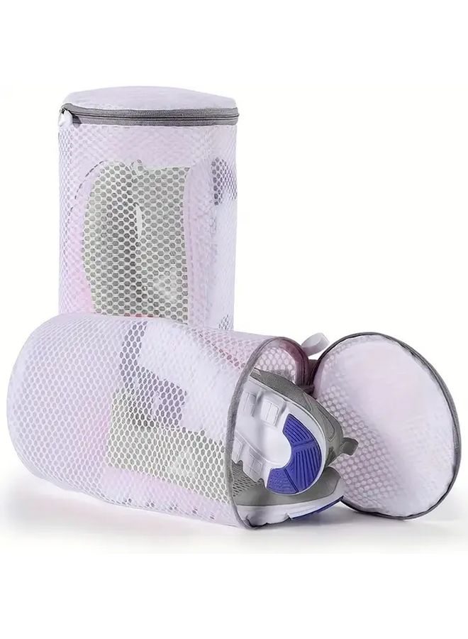 Large Heavy Duty Shoe Washing Bags Set Of 2 With Zipper Mesh Laundry For Machine Travel - Image 2