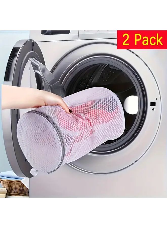 Large Heavy Duty Shoe Washing Bags Set Of 2 With Zipper Mesh Laundry For Machine Travel - Image 4