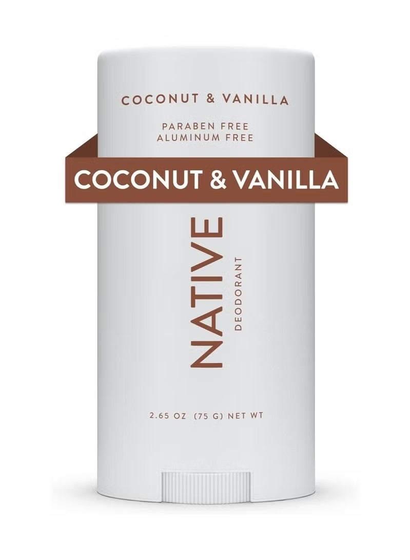 native Deodorant - Natural Deodorant for Women and Men - Vegan, Gluten Free, Cruelty Free - Aluminum Free, Free of Parabens & Sulfates - Coconut & Vanilla - Image 1