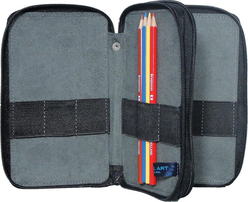 Speedball Art Products Canvas Storage Case for Pencils, Markers, and Art Supplies - Holds Up to 48 Standard Pencils in Sage - Image 2