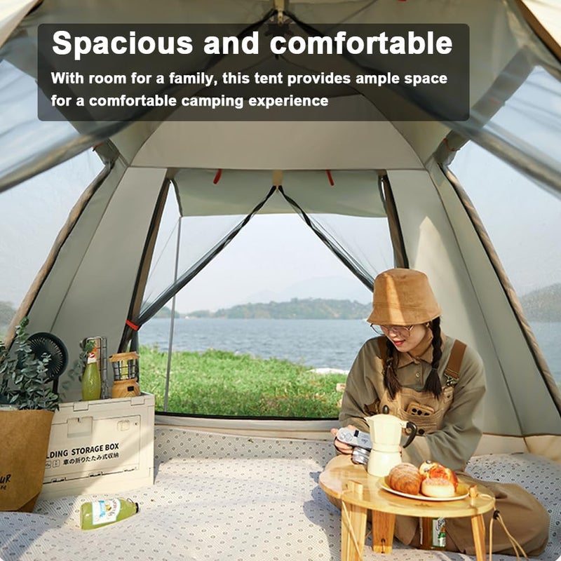 Mingzhe Outdoor Automatic Quick-Opening Camping Tent - Portable Rainproof Sunshine Shelter - Image 5