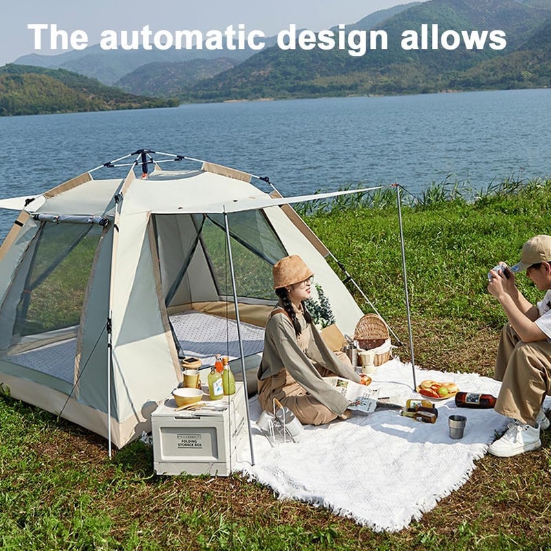 Mingzhe Outdoor Automatic Quick-Opening Camping Tent - Portable Rainproof Sunshine Shelter - Image 2