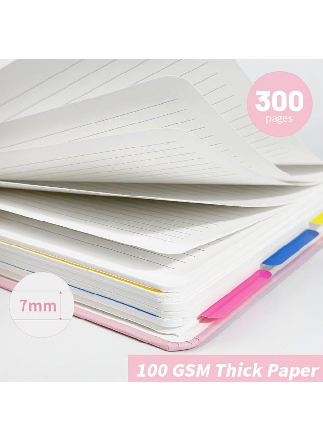 Ouzoustate 5 Subject Notebook College Ruled, 300 Pages A4 Hardcover Spiral Notebook with Removable Dividers Tabs, 8.5" x 11" 100GSM Large Lined Journal Notebooks for Work School - Image 3