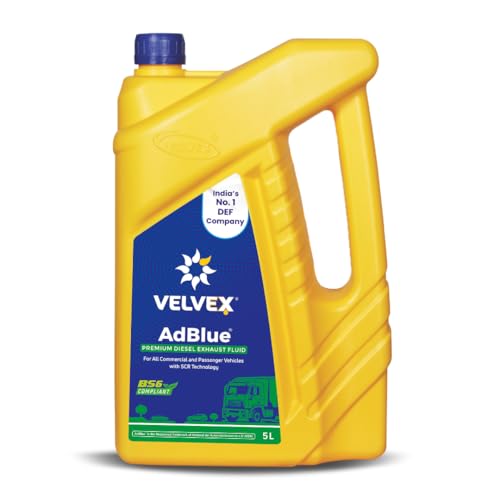 Velvex AdBlue® DEF - Diesel Exhaust Fluid for Diesel Engines | Suitable for All Diesel Engines for BS4 & BS6 | Helping to Improve Air Quality | Reduce NOx | OEM Approved | VDA Approved | Size - 5L - Image 1