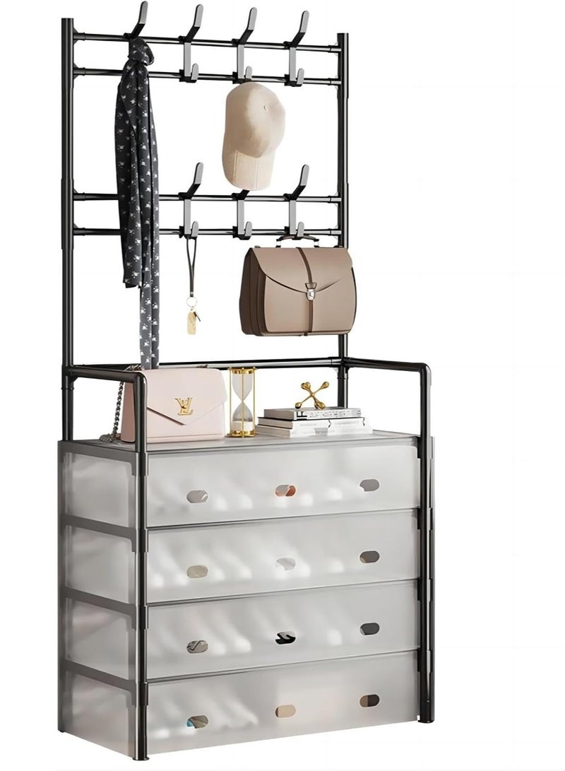 DubaiGallery Clothes Hat Hangers Shoe Rack Multi-ayer Shoe Rack Simple Floor Shoes and Hat Racks Load-bearing Living Room Organizer Shelf - Image 1