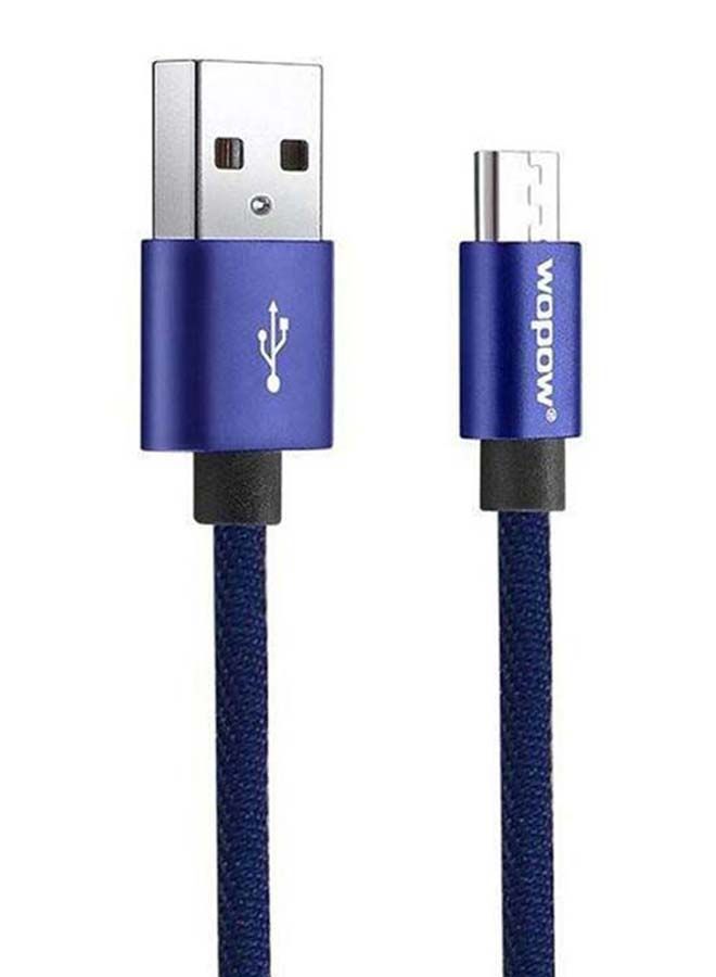 NIBEMINENT Micro USB Data Sync And Charging Cable Blue - Image 2