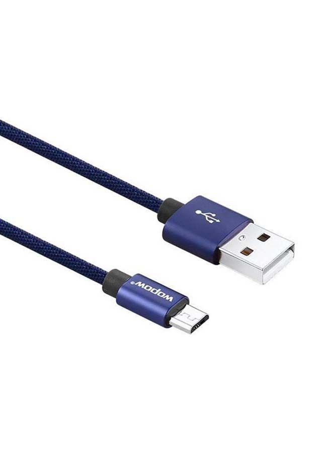NIBEMINENT Micro USB Data Sync And Charging Cable Blue - Image 3