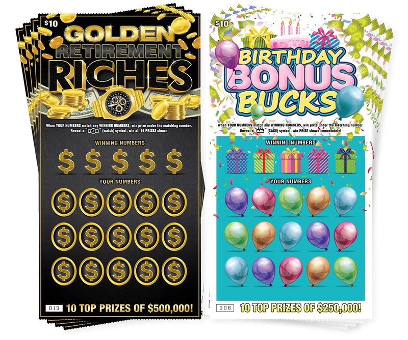 Laughing Smith 8 x Fake Lottery Tickets and Scratch Off Cards That Win â€“ Funny Retirement Party Gifts & Gag Birthday Pranks for Men and Women â€“ Hilarious Fake Lotto Tickets That Look Real - Image 1