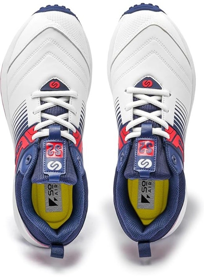 SOLM8 S2 Cricket Shoes Men Boys Junior Players - Advanced Grip Rubber Spikes for Turf/Grass, Ultralight Cushioning in Bright Colors (2025 Edition) - Image 5
