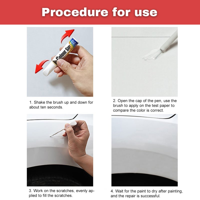 Car Scratch Repair Red Paint Pen - Time And Money Saving Durable Reliable Auto Restoration for Car Enthusiasts And Drivers - Image 2