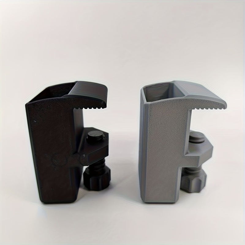 Black Desk Edge Pen Holder No Drill Installation Wide Clamp Organizer - Image 4