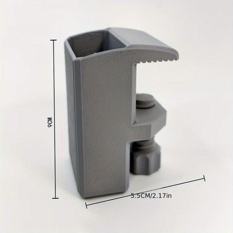 Black Desk Edge Pen Holder No Drill Installation Wide Clamp Organizer - Image 3