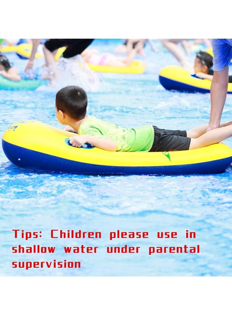 Y&D - Inflatable Boogie Board for Kids, Portable Surf Body with Handles, Lightweight Soft Slip and Slide, Pools, Beaches, Swimming (46.8x22.8 in) - Image 1