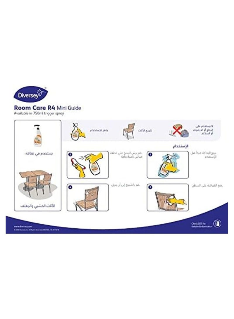Diversey Room Care R4 Furniture Polish 750 ML - Image 3