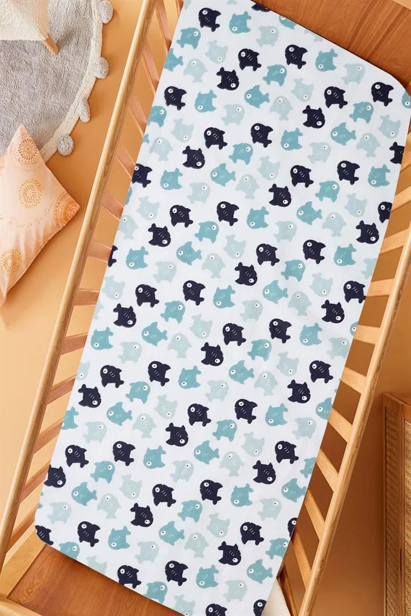 كوتن كونسيبت Ranforce Fabric Plain 100% Cotton Silky Baby Bedsheet