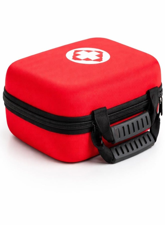 Shrux First Aid Bag – Hard Shell Medical Kit Storage Bag For Home Travel Camping Hiking or Car, Water Resistant & Zipper Closer Portable Medicine, Bandages and Emergency Supply organizer Case (Big) - Image 4
