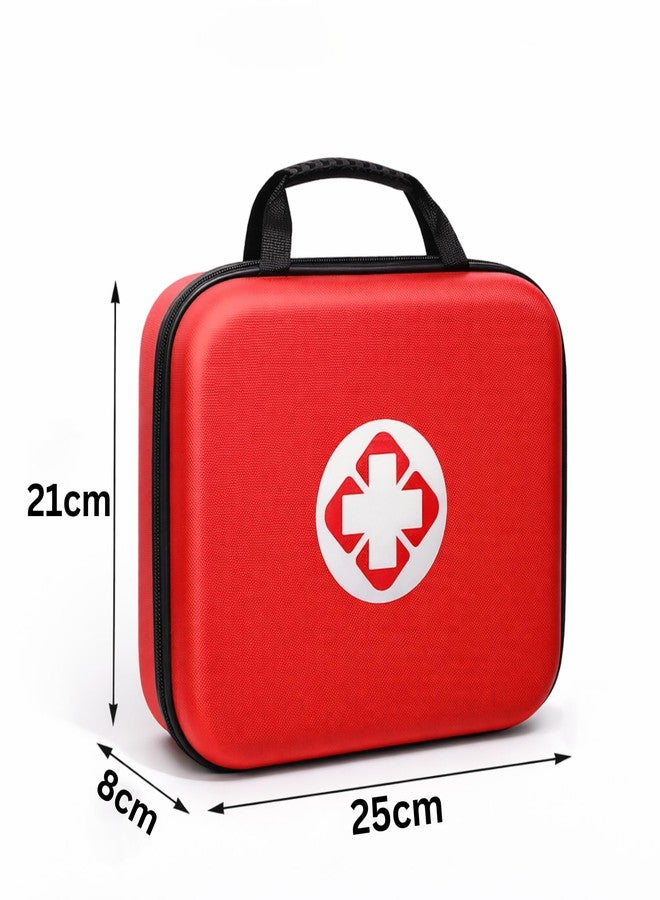 Shrux First Aid Bag – Hard Shell Medical Kit Storage Bag For Home Travel Camping Hiking or Car, Water Resistant & Zipper Closer Portable Medicine, Bandages and Emergency Supply organizer Case (Big) - Image 3