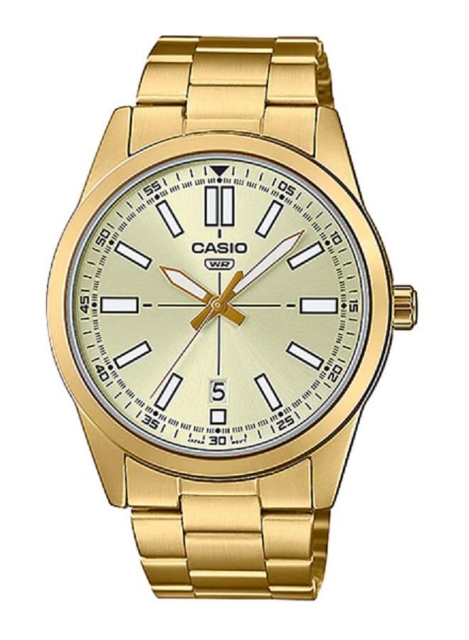CASIO Stainless Steel Analog Wrist Watch MTP-VD02G-9EUDF - Image 1