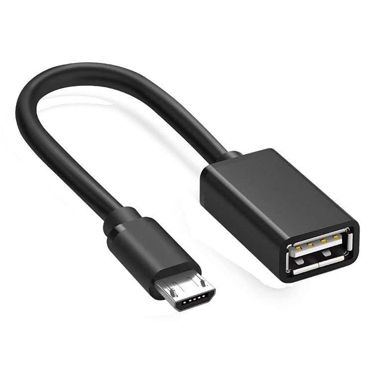 محول USB نوع B ذكر إلى أنثى للهواتف الذكية والأجهزة اللوحية التي تعمل بنظام أندرويد Micro USB، v8، 3500 إلى محول USB 2.0 - عبوة من 2