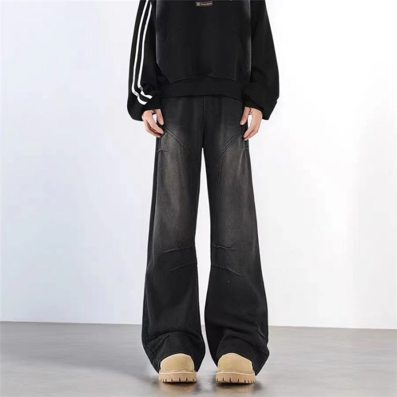 Unisex Classic Denim Jeans Loose Fit Daily Outdoor Wear - Image 4
