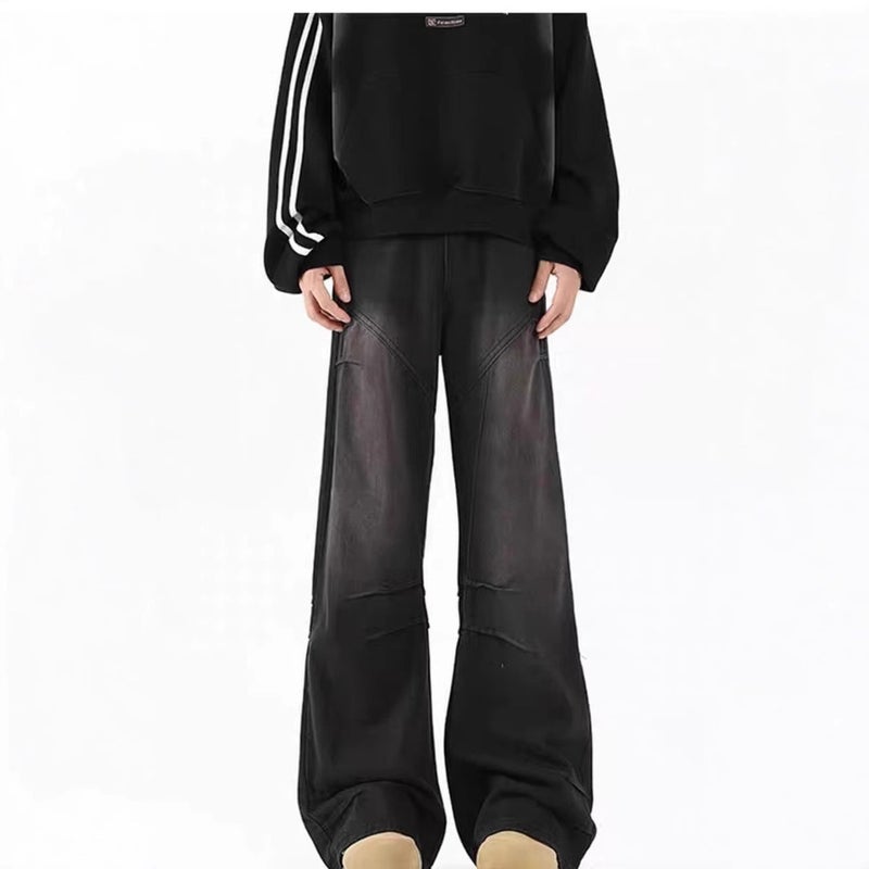 Unisex Classic Denim Jeans Loose Fit Daily Outdoor Wear - Image 2