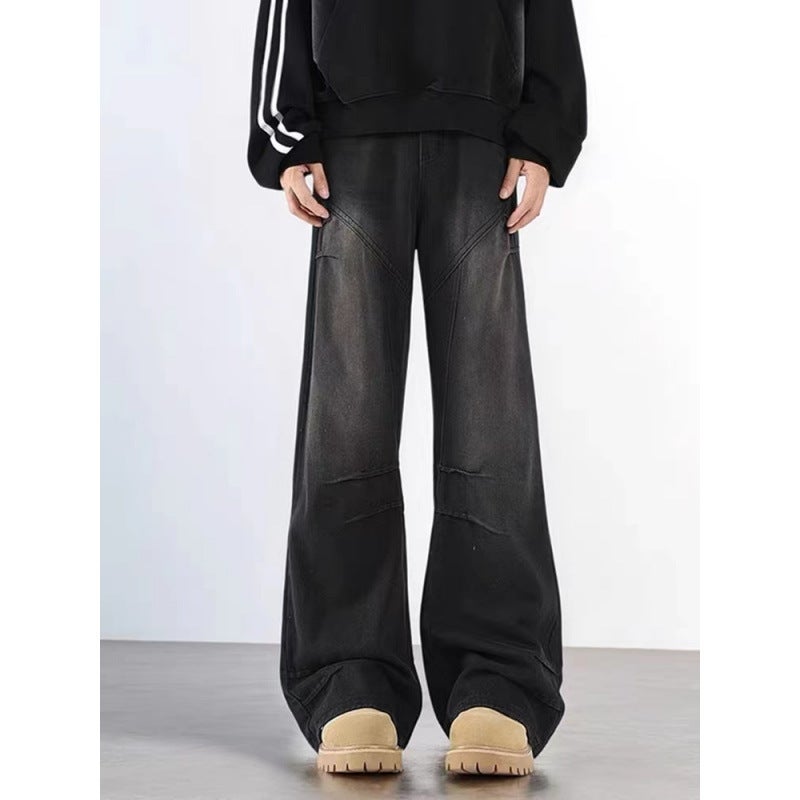 Unisex Classic Denim Jeans Loose Fit Daily Outdoor Wear - Image 1