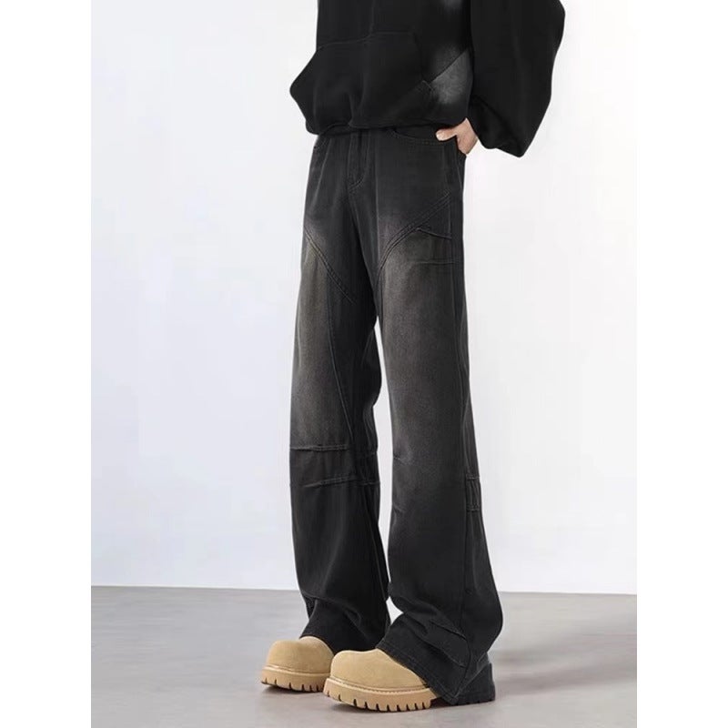 Unisex Classic Denim Jeans Loose Fit Daily Outdoor Wear - Image 3